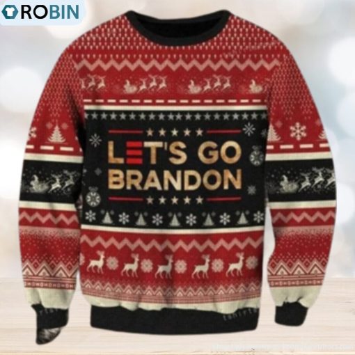 Let’s Go Brandon Fjb All Ugly Sweater For Woman