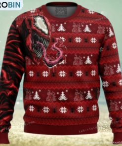 Let There Be Christmas Carnage Marvel Ugly Christmas Sweater Let There Be Christmas Carnage Marvel Ugly Christmas Sweater