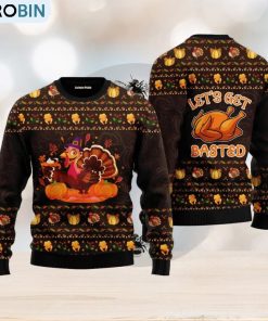 lets-get-basted-turkey-thanksgiving-ugly-christmas-sweater-for-men-and-women-1