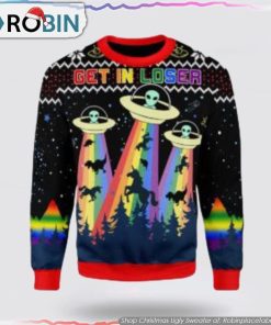 LGBT Alien Christmas Ugly Sweater