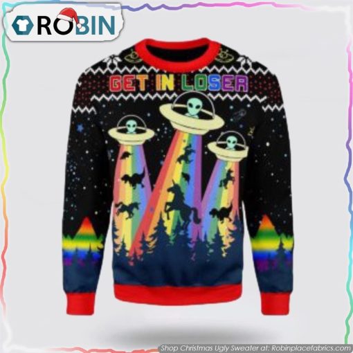 LGBT Alien Christmas Ugly Sweater