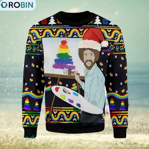 LGBT Painting Ugly Christmas Sweater, Xmas Gift Men And Women