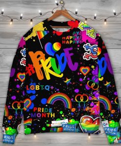 LGBT Pride Mix Color Christmas Ugly Sweater, Sweatshirt LGBT Pride Mix Color Christmas Ugly Sweater, Sweatshirt