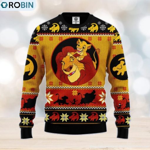 Lion King Simba Amazing Gift Ugly Christmas 3D Sweater QBQ