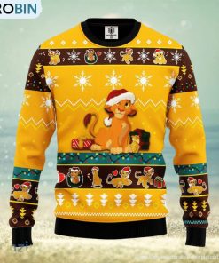 Lion King Simba Yellow 1 Amazing Gift Ugly Christmas 3D Sweater