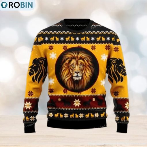 Lion Mgm Tom And Jerry Logo Xmas Womens Ugly Sweater