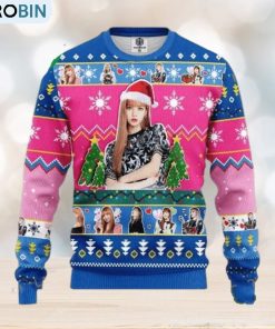 lisa-black-pink-band-merry-xmas-ugly-christmas-sweater-xmas-gifts-1