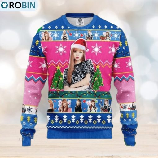 Lisa Black Pink Band Merry Xmas Ugly Christmas Sweater Xmas Gifts