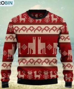 Llama Christmas Pattern Ugly Sweater Party