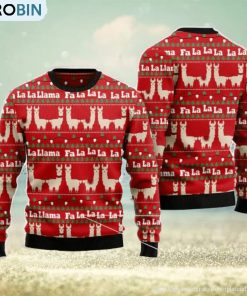 llama-lalala-men-and-women-christmas-gift-3d-ugly-christmas-sweater-1