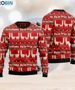 Llama Lalala Men And Women Christmas Gift 3D Ugly Christmas Sweater Llama Lalala Men And Women Christmas Gift 3D Ugly Christmas Sweater