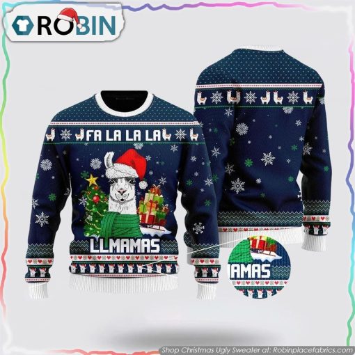 Llmamas Fa La La La Ugly Christmas Sweater Gifts For Pet Lover