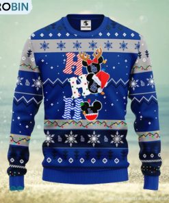 Los Angeles Dodgers MLB Team HoHoHo Mickey Funny Xmas Christmas Gift Men And Women Ugly Christmas Sweater Los Angeles Dodgers MLB Team HoHoHo Mickey Funny Xmas Christmas Gift Men And Women Ugly Christmas Sweater