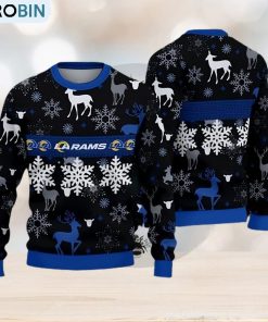 Los Angeles Rams Pattern Ugly Christmas Sweater Gift