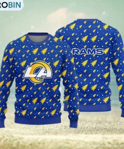 los-angeles-rams-teams-pine-tree-patterns-pattern-knitted-sweater-for-christmas-1