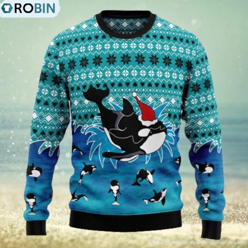 Love Oracle Whale Ugly Christmas Sweater Thankgiving Gift Men Women
