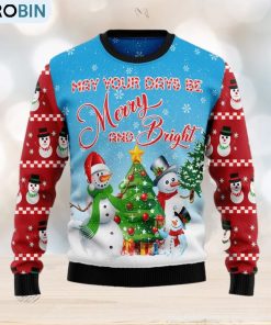 love-snowman-merry-and-bright-ugly-christmas-sweater-1