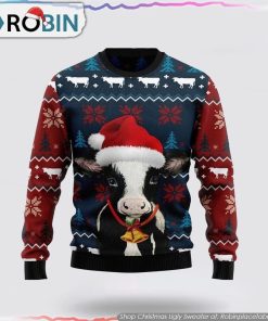 Lovely Cow Ugly Christmas Sweater Gifts For Pet Lover