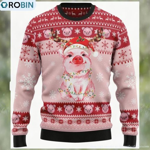 Lovely Pig Ugly Christmas Sweater