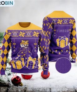 LSU Tigers Christmas Gift Ugly Christmas Sweater
