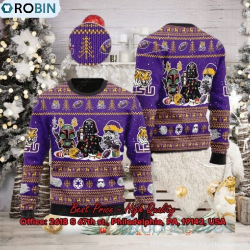 LSU Tigers Star Wars Ugly Christmas Sweater