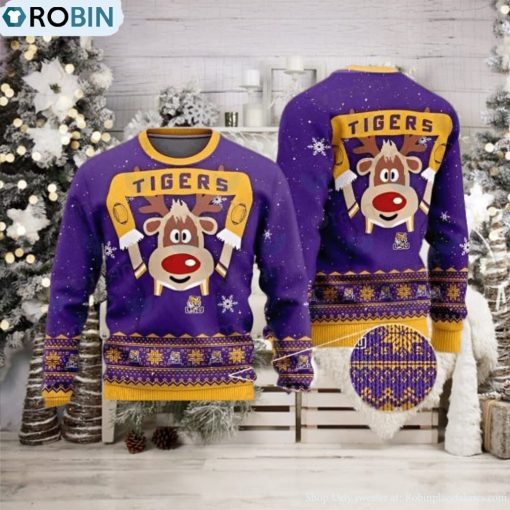 LSU Tigers Ugly Christmas Sweater Irresistible LSU Gift Set