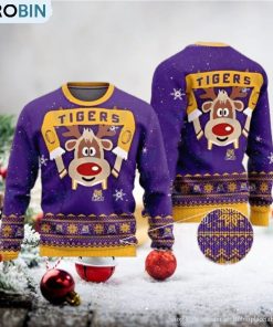 LSU Tigers Ugly Christmas Sweater Irresistible LSU Gift Set LSU Tigers Ugly Christmas Sweater Irresistible LSU Gift Set