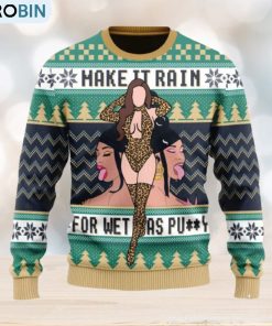 Make It Rain For Wet AS Puy Ugly Christmas Sweater For Men And Women
