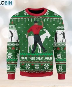 Make Tiger Great Again Ugly Sweater Christmas Party Make Tiger Great Again Ugly Sweater Christmas Party