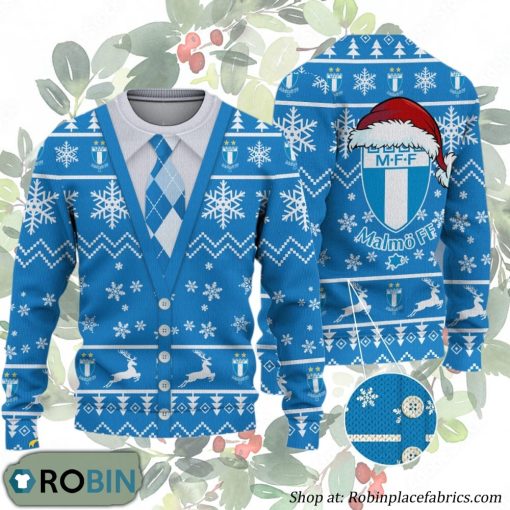 Malmo FF Allsvenskan Ugly Christmas Sweater