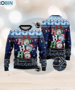 Manchester City Ho Ho Ho Christmas Christmas Ugly Sweater Party Manchester City Ho Ho Ho Christmas Christmas Ugly Sweater Party