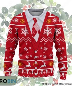Manchester United Premier League Ugly Christmas Sweater Manchester United Premier League Ugly Christmas Sweater
