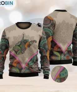 Mandala West Virginia Home Ugly Christmas Sweater Family Noel Gift