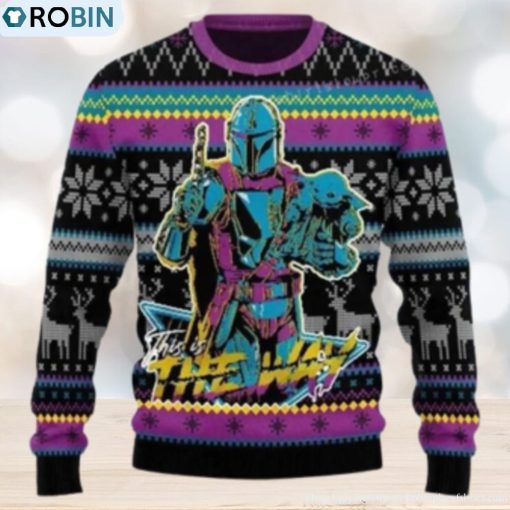 Mandalorian Baby Yoda Christmas Christmas Ugly Sweater Party