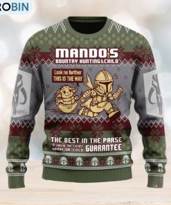 Mando’s Bountry Hunting Ugly Christmas Sweater For Men And Women