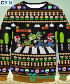 Mario Christmas Ugly Sweater 3D