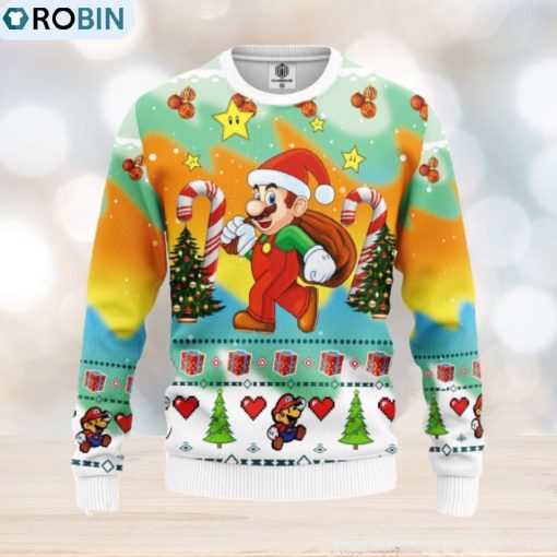 Mario Ugly Christmas Sweater Amazing Gift Men And Women Christmas Gift
