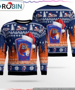 Maryland Providence Volunteer Fire Co 3D Ugly Christmas Sweater Christmas Gifts For Firefighters