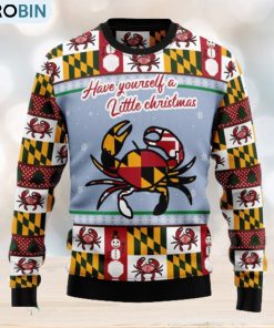 Maryland Symbols Ugly Christmas Sweater Thankgiving Gift Men Women