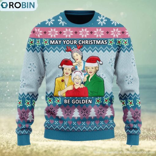 May Your Christmas Be Golden Ugly Christmas Sweater For Men And Women