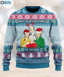 May Your Christmas Be Golden Ugly Christmas Sweater For Men And Women