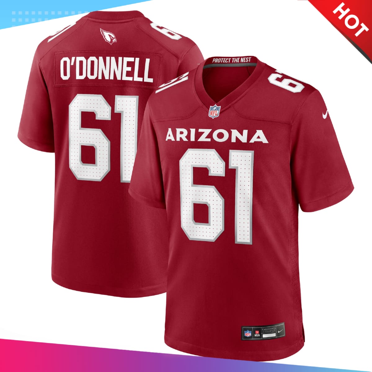 Men's Arizona Cardinals Carter O'Donnell Nike Cardinal Team Game Jersey ...