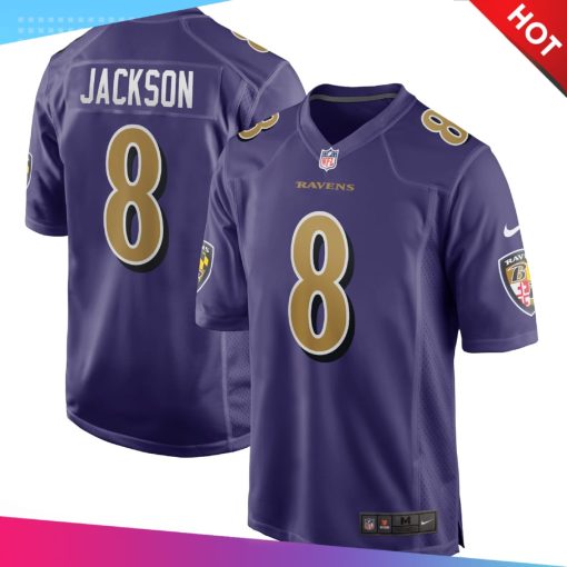 Men’s Baltimore Ravens Lamar Jackson Nike Purple Alternate Game Jersey