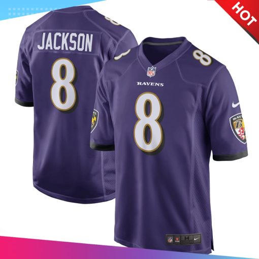 Men’s Baltimore Ravens Lamar Jackson Nike Purple Jersey