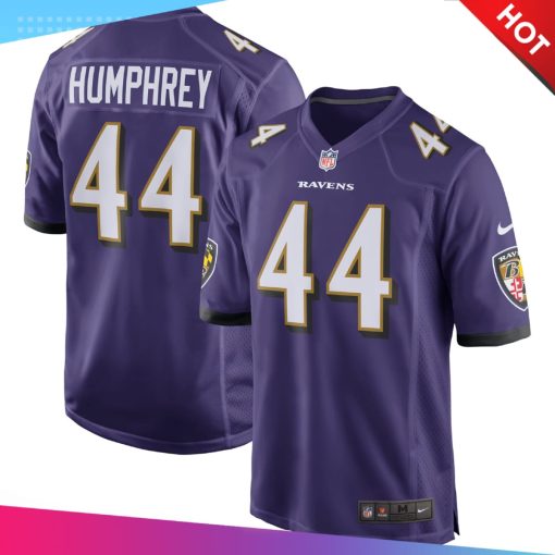 Men’s Baltimore Ravens Marlon Humphrey Nike Purple Player Game Jersey