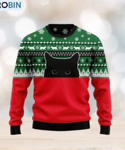 meow-meow-black-cat-ugly-christmas-sweater-gift-men-women-1