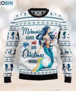 mermaid-wishes-mermaid-lover-ugly-christmas-sweater-1