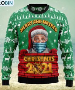 merry-and-masked-ugly-christmas-sweater-thankgiving-gift-men-women-1