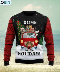 merry-christmas-bulldog-and-snowman-ugly-sweater-christmas-party-1