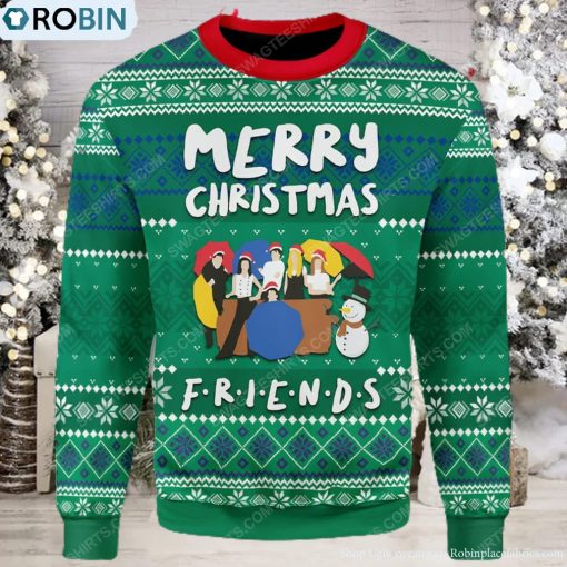 Merry Christmas Friends Tv Show Ugly Christmas Sweater